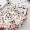 Юбки летняя детская девочка цветочные шорты малыша рожденная маленькая ромашка цветочная принт плиссированная юбка детская ткани