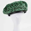 Chapeaux pour femmes automne hiver chapeaux zèbre léopard cuir bord chaud coupe-vent casquette femme béret chapeaux peintre chapeau nouveau 2021 J220722