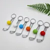 Keychains Golf Ball Key Chain Top Grade Metal Keychain Car Ring Sporting Goods Sports Gift For Souvenir RingKeychains Fier22