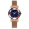 Luxury Rose Gold Watches Watches Fashion Diamond Ladies Starry Sky Magnet Watch Kobiet zegar zegarowy Saati reloJ