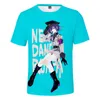 Herr t-shirts trycker kokichi ouma t shirt sommar män kvinnor mode tops harajuku tshirts pojkar/flickor tecknad spel danganronpa 3d tee