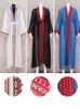 Sexy See através de longas bordadas de quimono cardigan túnica de chiffon branca plus size lasewear mulheres e blusas q1038 220713