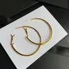 Boucles d'oreilles en forme de grand cercle pour femmes, breloques simples ajourées, cerceau pour femmes, cadeau de haute qualité, nouveau style