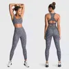 Femmes Survêtement Yoga Ensemble Femme Vêtements Sans Couture Pièce Gym Sport Soutien-Gorge Shorts Vêtements D'entraînement Vêtements De Fitness Tenues J220706