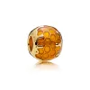 Andy Jewel 925 Sterling Silver Pärlor Golden Honey Charms passar europeisk Pandora Style Jewelry Armelets Halsband 767120EN158