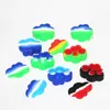 Boîtes de 22 ml en forme de nuage, récipient en silicone de couleur assortie pour Dabs, récipients ronds en Silicone, pots de cire, récipient Dab