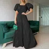 Maxi abito da donna vintage con maniche a sbuffo Elegante camicia da ufficio a righe lunga da donna con colletto rovesciato 220418