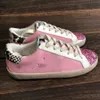 Super Star Sneakers Designer Women Shoes Fashion Italië Golden Pink-Gold Glitter Classic White Do-Old Dirty Shoe