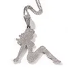 Hip Hop Jewelry Sex Lady Pendant Necklace Trend Personality Sexy Long Hair Female Necklace