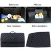 Car Trunk Organizer Box Large Capacity Auto Multiuse Tools Storage Bag Stowing Tidying Leather Folding for Emergency 220402