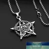 Titanium Steel Pendant Necklace Boys Pendants Personality Hipster Ornament Six-Pointed Star Seat Hip Hop