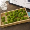 Decorative Flowers & Wreaths Bag Artificial Green Moss Ball Fake Stone Simulation Plant DIY Decoration For Shop Window El Home Office Wall D