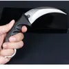 En kaliteli sabit bıçak pençe bıçağı 5CR15MOV Çelik ABS Tutma Abs kılıflı taktik karambit