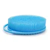 Silicone corps épurateur luffa Double face exfoliant corps bain douche épurateurs brosses pour enfants hommes femmes