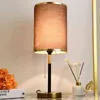 6 Style Sypialnia Lampa stołowa Dmmming Tkanina
