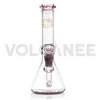 Volcanee -vattenpipa 9,8 tum glas Bong vattenrör 18mm kvinnlig fog 5 mm tjocklek bubblar dab rigg