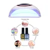 Nxy 120w Lampe à ongles pour manucure 60leds Durcissant toutes sortes de gels Uv Led Sèche-mains Duoble Séchage rapide Salon Utiliser des outils d'art 220624