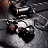 Cuffie Auricolari Qkz VK1 Cuffie cablate Driver in rame HiFi Telefono cellulare Bassi pesanti Auricolari in-ear IEM Gaming SportCuffie Cuffie