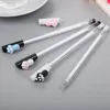 Gel Pens 40 Pcs Creative Footplate Ice Cream Neutral Pen Cartoon Learning Stationery Lovely Office Water-based Signature Wholesale