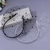 Bridal Veils VA08 Russian Tulle Cage Veil With Pearls Wedding For Face Cocktail Party Birdcage Headband Mini VeuBridal