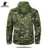 Men's Jackets Men's Military Camouflage Fleece Tactical Jacket Men Waterproof Softshell Windbreaker Winter Army Hooded Coat Hunt Clothes