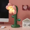 Tafellampen Noordelijke roze bloemen lamp voor slaapkamer bed nachtkastje verlichting hars bureau meiden nachtlicht woonkamer huis decortable