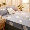 100% Waterproof Printed Cartoon Bed Fitted Sheet Mattress Covers Four Corners With Elastic Band (Need Order Pillowcase) 220514