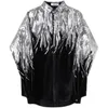 IEFB Embroidery Sequin Velvet Fashionable Temperament Men's Long Sleeve Shirts Lapel Personal Design Oversized Tops 9Y6658 220401