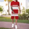 Herrspårssuiter sviter män italienska mäns 2 stycken Athletic Sports Set T -shirt och shorts set mesh träning kläder kostym byxor mager f