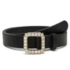 Belts Fashion Rhinestone ingelegde vierkante gesp vrouwen Decoratieve windjurk All-match jeugdstudent BS1027BELTS Fred22