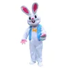 Costumi della mascotte del coniglio degli insetti del coniglietto di Pasqua Abiti dei personaggi dei cartoni animati di alta qualità Formato degli adulti Vestito da esterno per la festa di compleanno di carnevale di Natale
