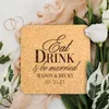 10 unids personalizado grabado corcho bebida cubierta er personalizado cuadrado redondo boda ers aniversario compromiso regalos 220707