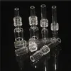 DHL narguilés 10mm 14mm 18mm pointe de quartz pour fumer des pointes de quartz de nectar et des bongs d'eau en verre Dab plates-formes pétrolières