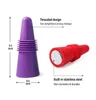 Bar tools Reusable Silicone Wine Stoppers Sparkling Beverage Bottles Stopper With Grip Top For Keep the Wine Fresh Professional Fizz Saver Toppers F0629x