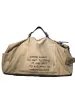 Valises Homme Msenger Ami Khaki Encrypted Canvas with Tree Cream Sac de voyage en cuir de vachette