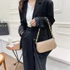 HBP versione coreana della piccola borsa a tracolla moda tinta unita borsa a mano retrò casual straniera a catena femminile borse a tracolla minimaliste