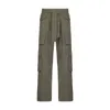 Pantalones Cargo para mujer, pantalones vaqueros Cargo rectos, pantalones Vintage de cintura alta, ropa de calle, otoño 2022, pantalones multibolsillos para mujer L220725