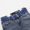 Cintos de moda canvas casual duplo buraco oco fivela cinto de fivela ajustável cintura de cor sólida alça para homens homens jeans 3beiros