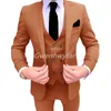 Ternos masculinos Blazers Gwenhwyar mais recente traje masculino de 3 peças Tuxedo Casamento personalizado Pontas de colete de colete