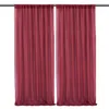 Curtain & Drapes White Wedding Backdrop Chiffon Fabric Drape For Party Curtains Panels With Rod Pockets Home Window DecorationsCurtain