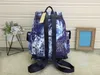 Christopher masculino designer mochila céu estrelado azul carteira eclipse reverso grande capacidade tendência maleta bolsas saco de viagem canva302r