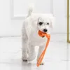 Dog Treinando Ball Toys Limpador de dente Chews Ball Puppy Pet Play Treinamentos de borracha Toy de mastigação com cabo de corda