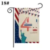 Banner Flags American Garden Flag Independence Flag 30 45cm Linen 4 يوليو 4.