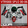 Bodys Kit для Honda VTR1000 RTV1000 RC51 2000-2006 Кузов 123Но.1 SP1 SP2 VTR 1000 00 01 02 03 04 05 06 VTR-1000 2000 2001 2002 2003 2004 2005 2006 Обтекатель Green White