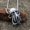 Pendant Necklaces Punk Hip Hop Cthulhu Octopus Necklace Stainless Steel Men Fashion Street Rock Animal Chain JewelryPendant Godl22