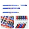 Gelpennen 51pcs/set kawaii wisbare pen navulling staaf blauw zwart rode inkt 0,5 mm wasbare handgreep school schrijven stationerygel