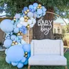 Kit de guirlande de ballons bleus, arc de ballon, décorations de fête prénatale, garçon ou fille, baptême de bébé, décorations de fête d'anniversaire pour enfants 2209916759
