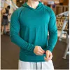 Herfst winter dikke Running T-shirt Man Mannen Lange Mouw Gym T-shirts Met Capuchon Fitness Training Top Sneldrogende Ademende Sport S-2XL