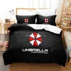 Ombrello rosso Fresco Copripiumino Set Consolatore 3d Stampa Set di biancheria da letto Film Biancheria da letto per adulti Queen King Single Size Dropshipping