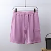 Short pour hommes en pierre île en été loisirs pantalons à cinq points gros en vrac engraissement grande taille tendance sport plage Pant277Q